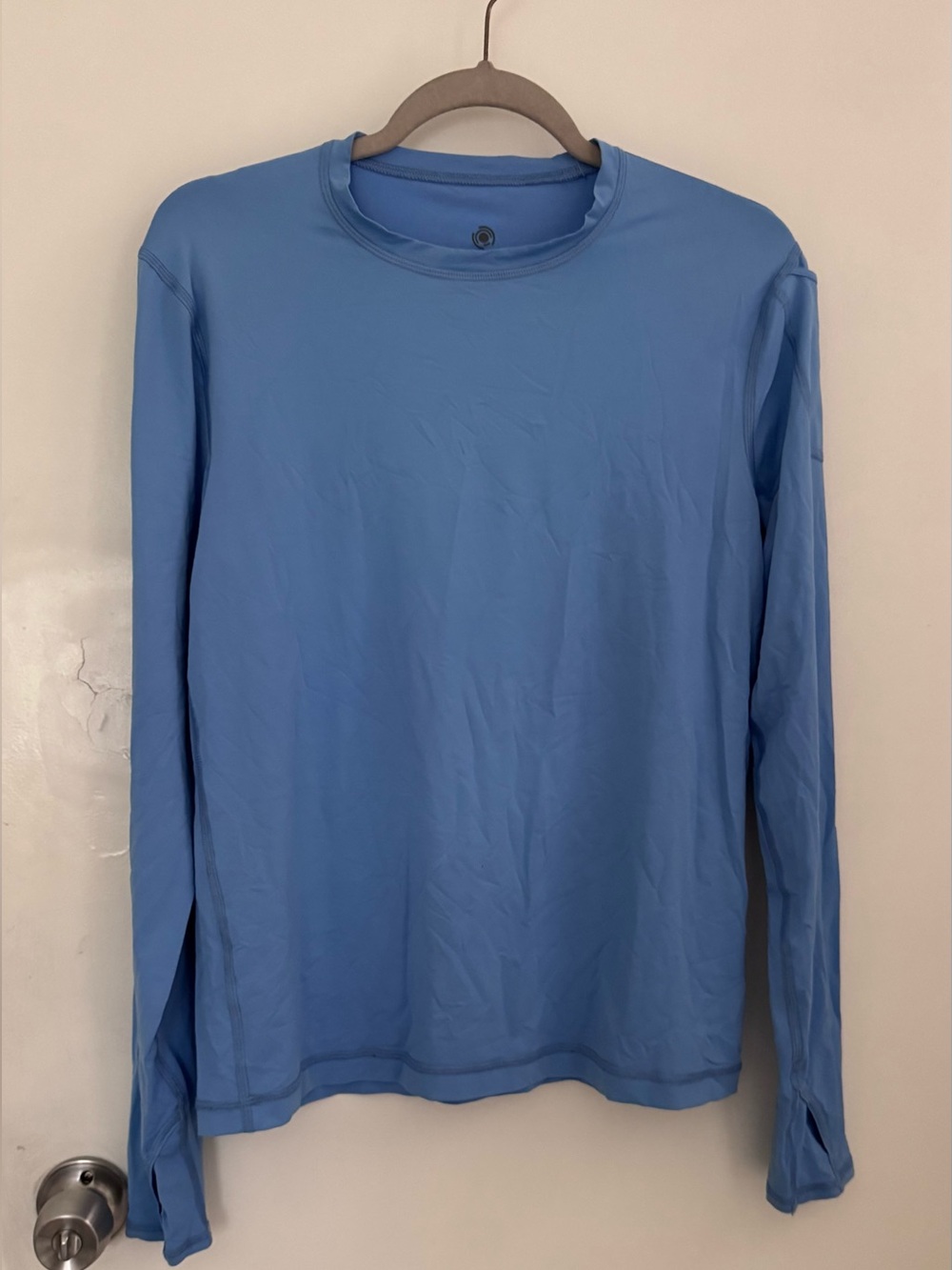 BloqUV Women’s Long Sleeve Sun Shirt UPF 50+ Blue Athletic Top Size L - Picture 2 of 8